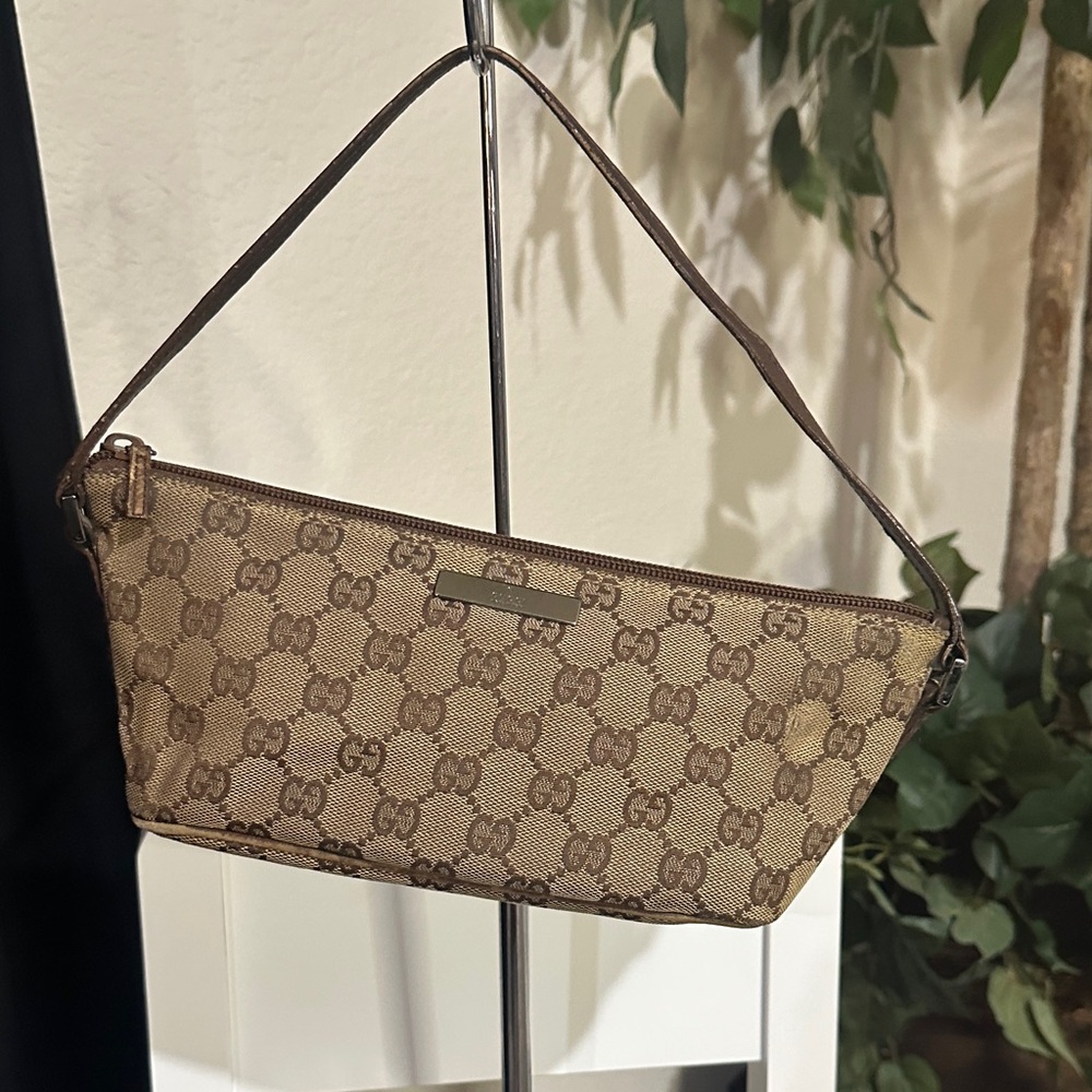 Gucci Brown GG Canvas Shoulder Bag